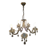 Vintage 5-arm tassel chandelier.