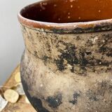 Antique terracotta pot with handles Vallauris
