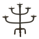 Brutalist wrought iron chandelier