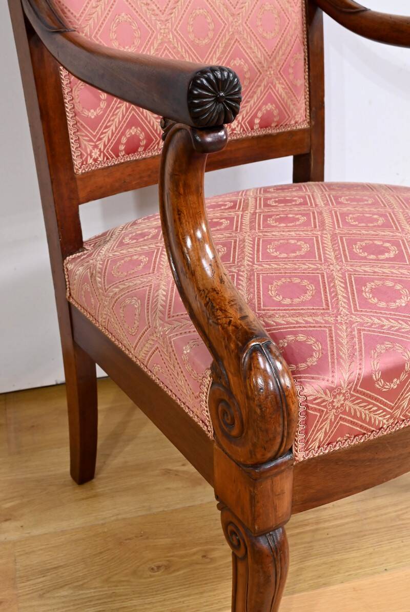 Paire de Fauteuils en Acajou, époque Restauration – Début XIXe