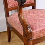 Paire de Fauteuils en Acajou, époque Restauration – Début XIXe