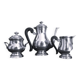 EPNS (Electroplated Nickel Silver) silver metal coffee service, 3 pieces