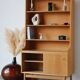Renovated vintage Scandinavian oak library