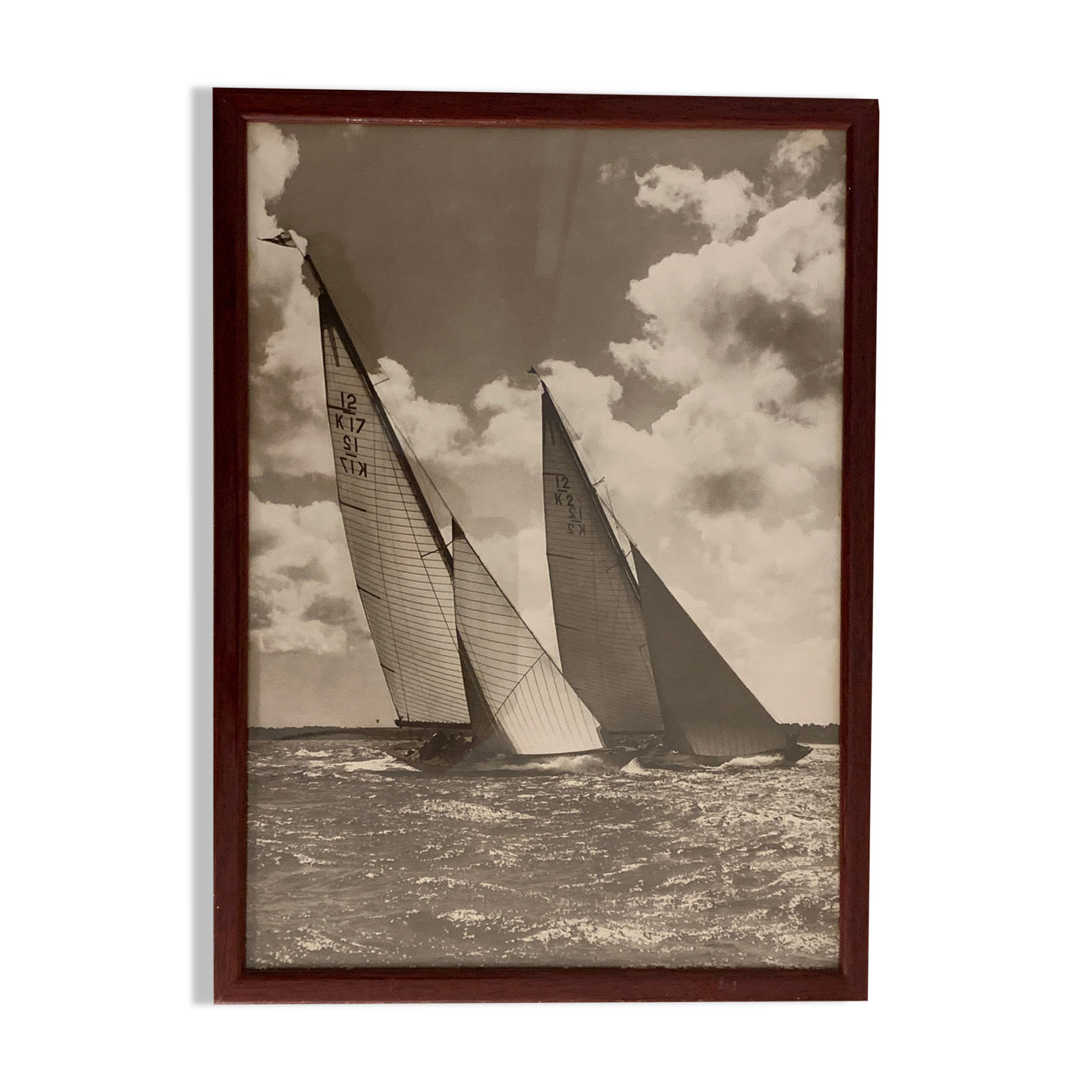 Framed photography, sailboat theme