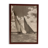 Framed photography, sailboat theme