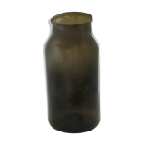 Vase en verre fumé vert