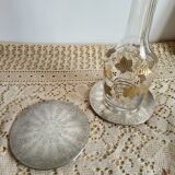 Set of 2 Silver-Plated Metal Coasters for Carafes or Bottles, Swedish