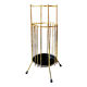 Vintage gold metal umbrella stand