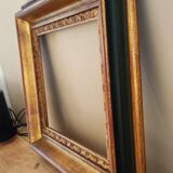 Cadre doré style barbizon en bois