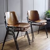 Pair of DC106 Giancarlo Pirretti chairs