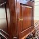 Classic English partner desk green leather