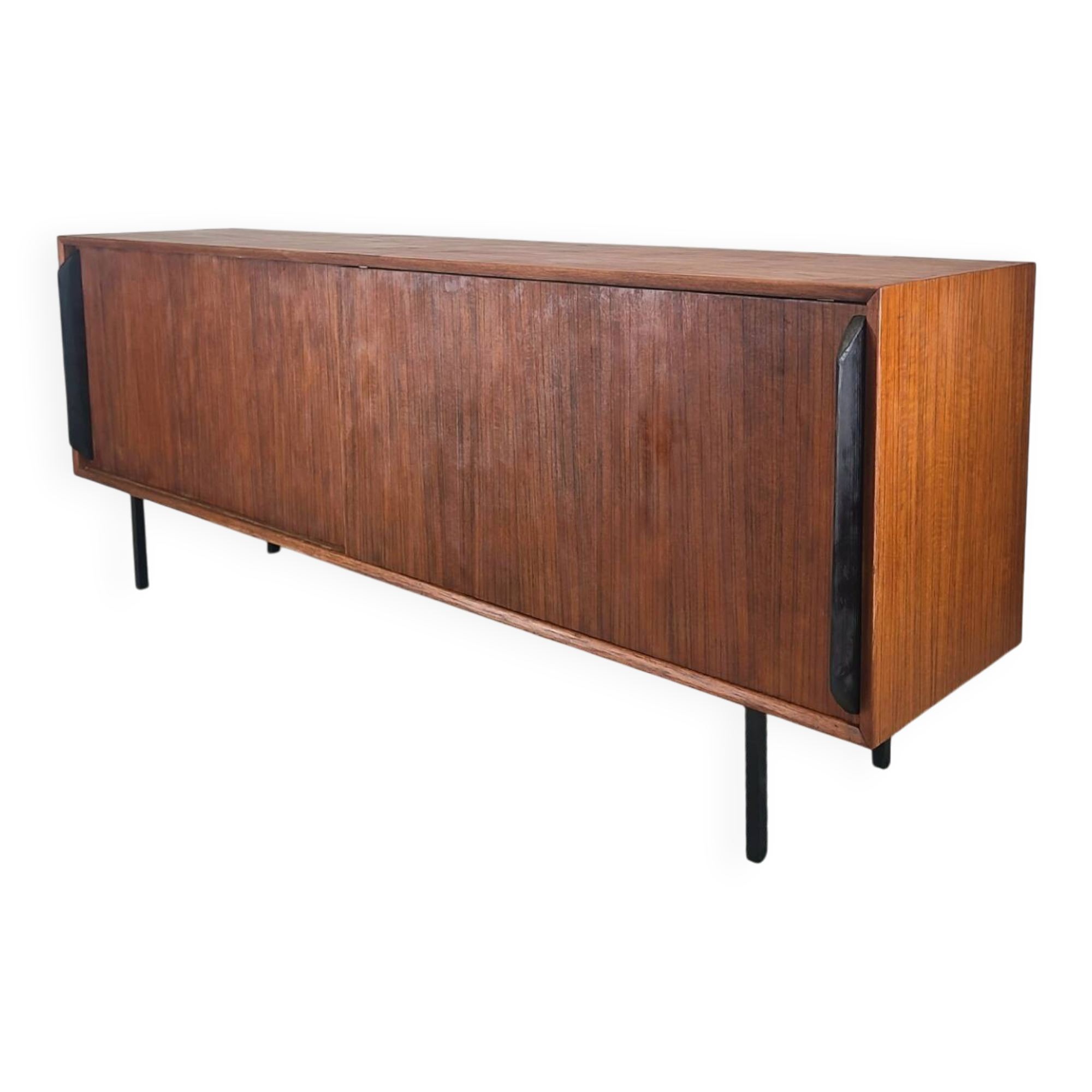 Enfilade moderniste teck vintage années 1960 design midcentury scandin