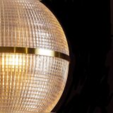 Brass holophane globe