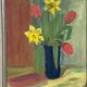 Swedish Oil on Panel “Spring Bouquet” by K Lundquist, Vintage & Framed 40×48cm