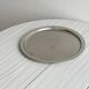 Round metal mirror tray
