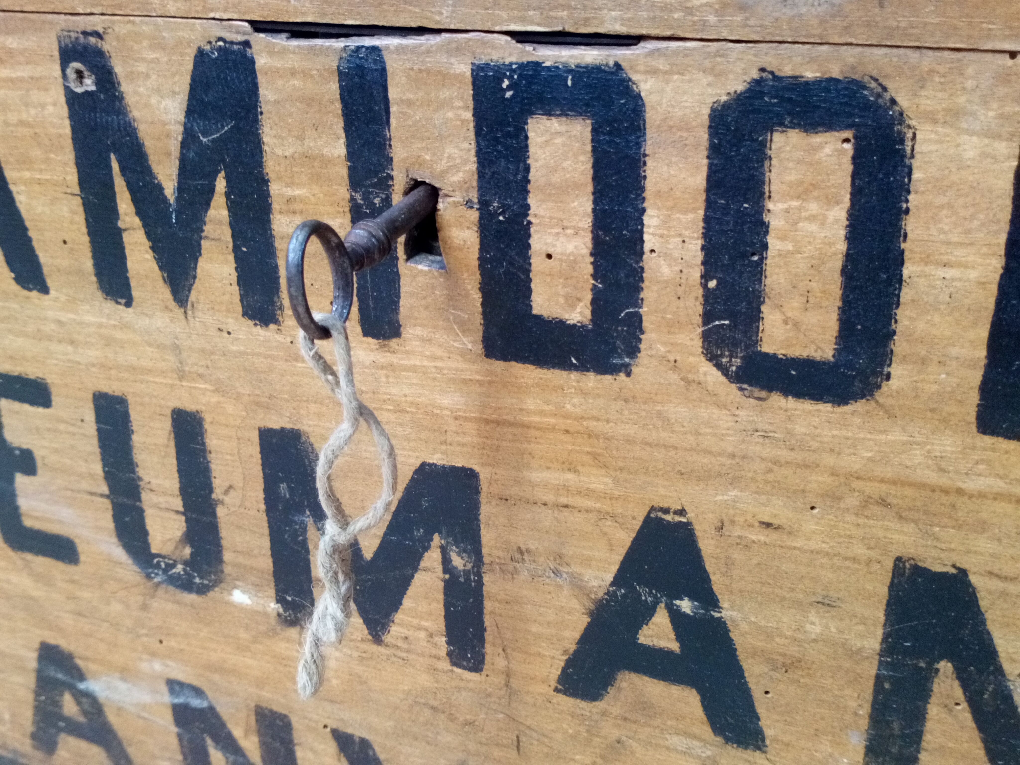 Old container of starch