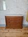 Small miniature table chest in oak and marble.