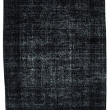 Handmade Persian Overdyed 285 cm x 369 cm Black Wool Carpet