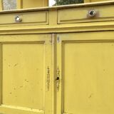 Yellow Parisian glass cabinet