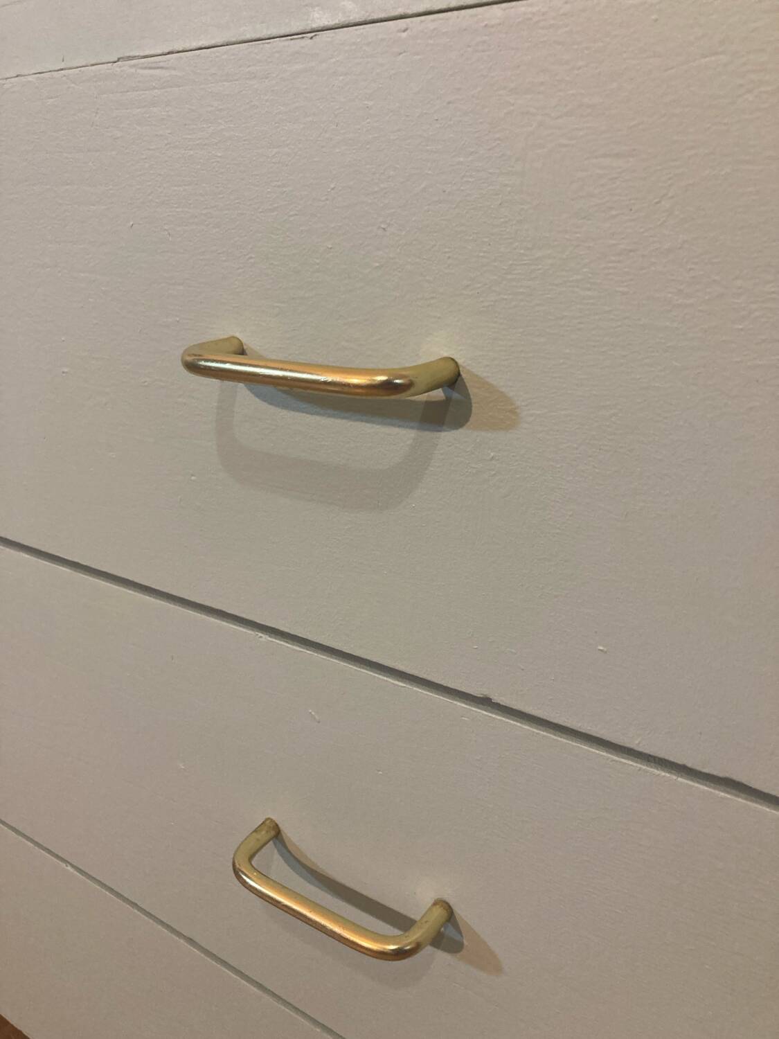 Vintage compass feet chest of drawers