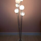 Contemporary Floor lamp in Chrome and Murano glass