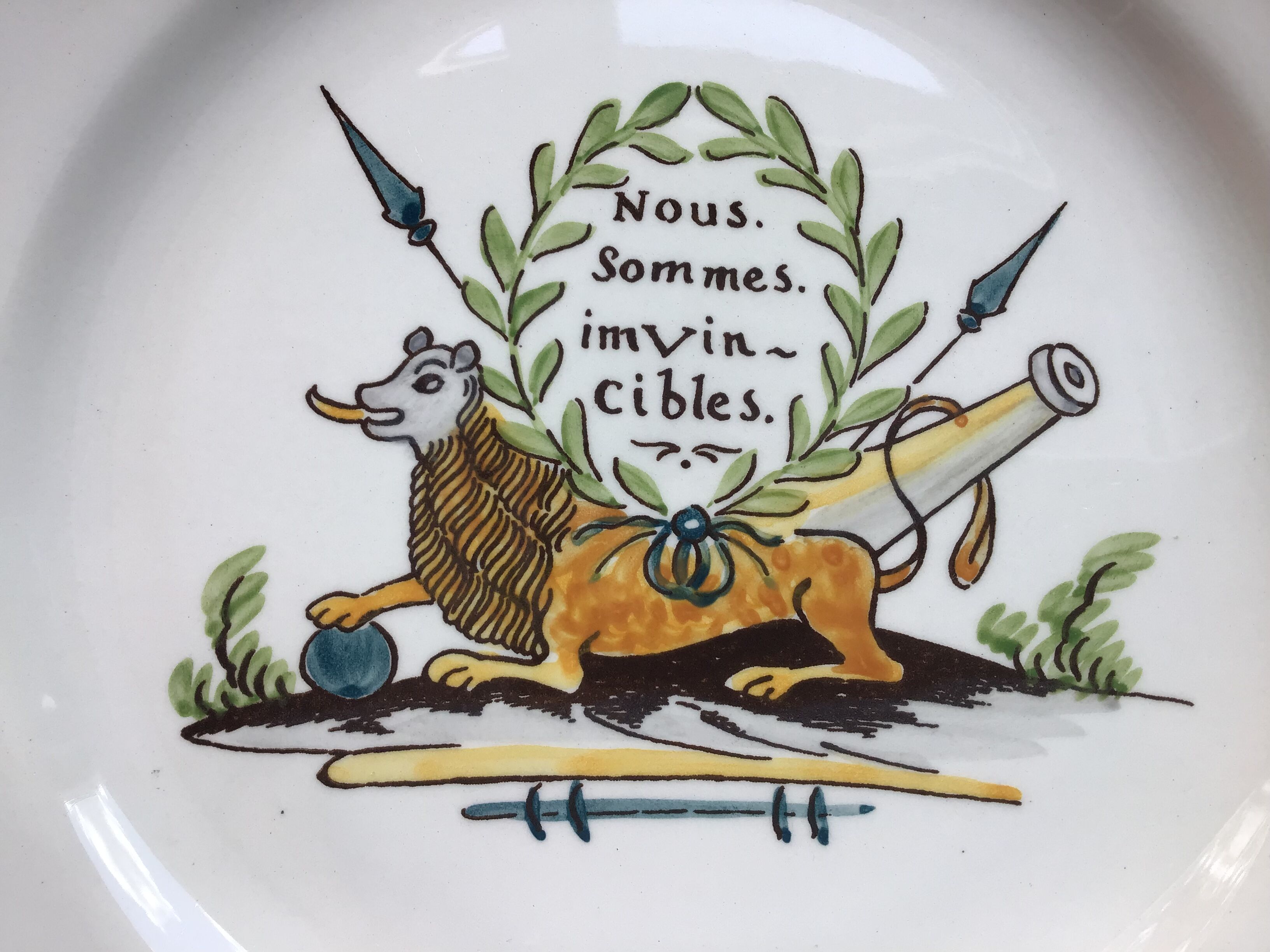 Gien plate for Paris Musées - Bicentenary of the Revolution