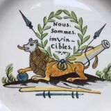 Gien plate for Paris Musées - Bicentenary of the Revolution