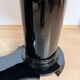 Art Deco dining table in black piano lacquer & metal, 1930