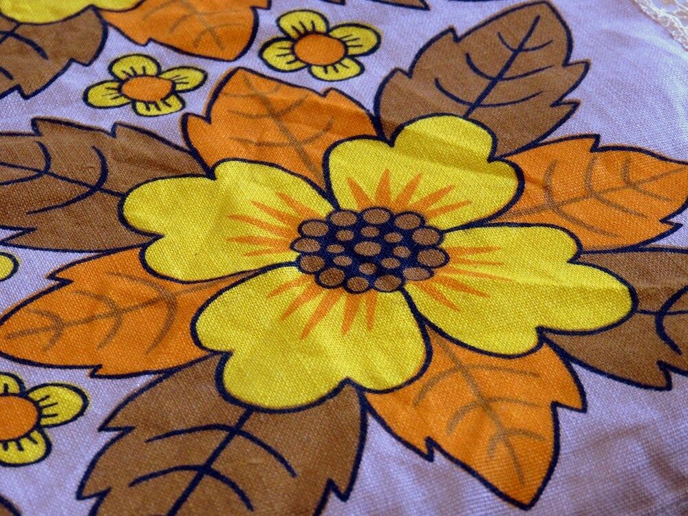 Petite Nappe Rectangulaire En Lin Rosette Ireland Old Bleach Vintage Annees 60 70 Selency