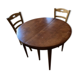 Extendable executive table in cherry wood