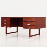 Teak desk, Danish design, 1970s, manufacturer: Eigil Petersens Møbelfabrik