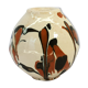 Round vase / signature fm / 1970s / mid-century / modernist / french ceramics