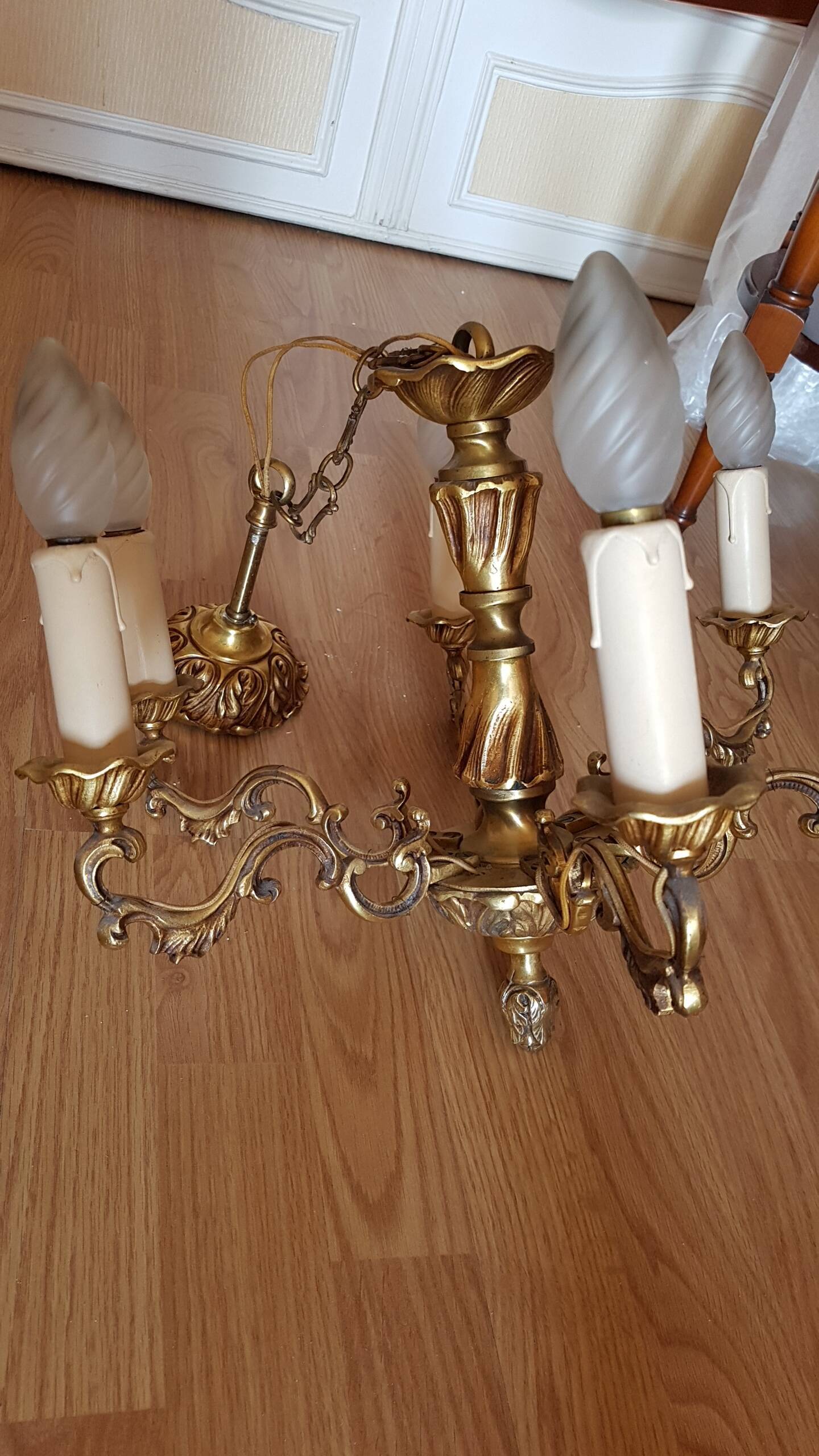 Bronze chandelier Louis XV style