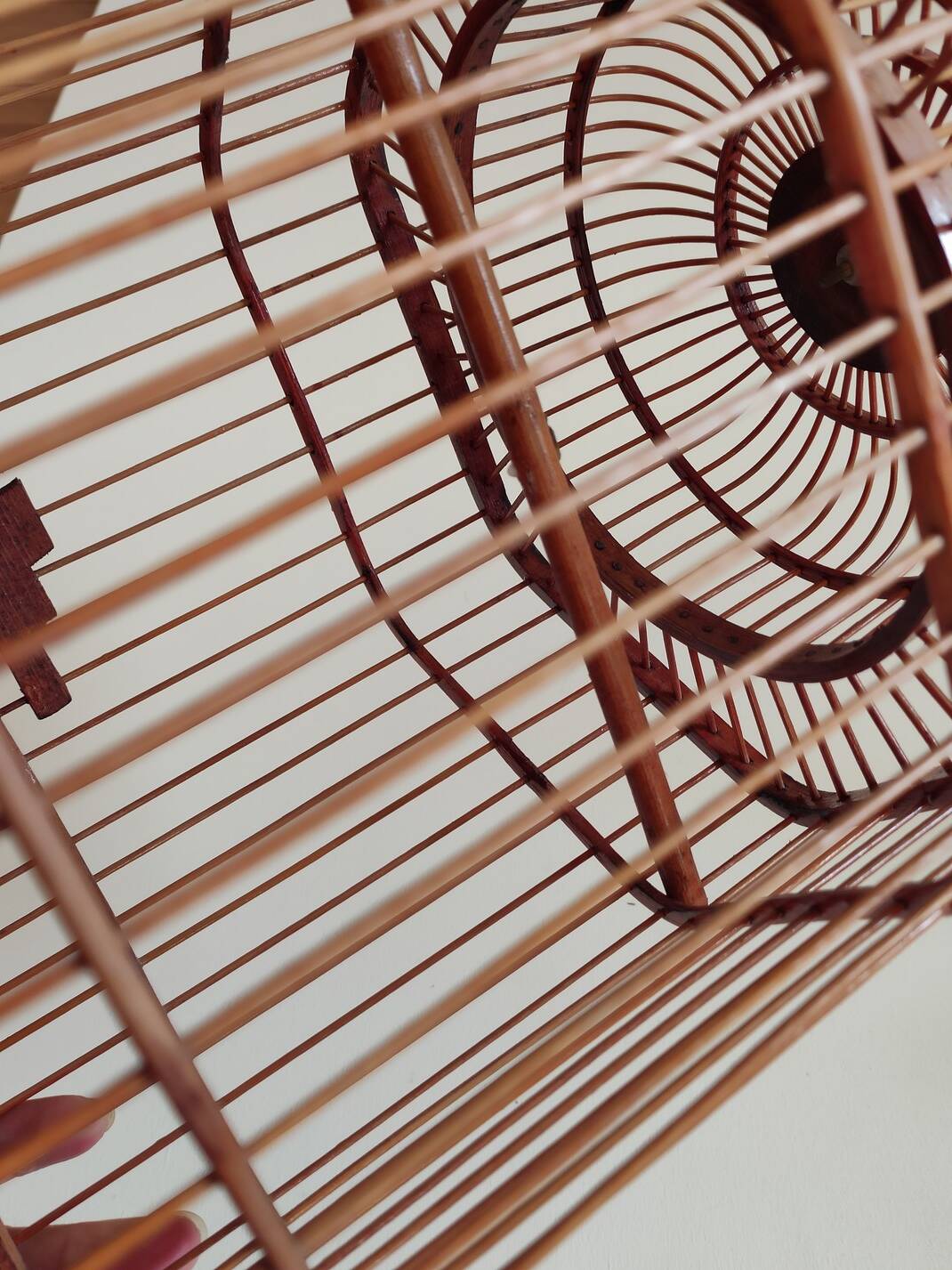 Decorative bamboo bird cage