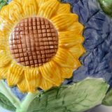 Sunflower teapot in slip