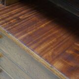 Large Antique Art Deco German Oak Chocolate Shop Cabinet, 1920s