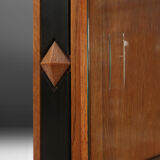 Belgian late art deco cabinet in solid oak