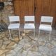 Vintage faux leather chairs