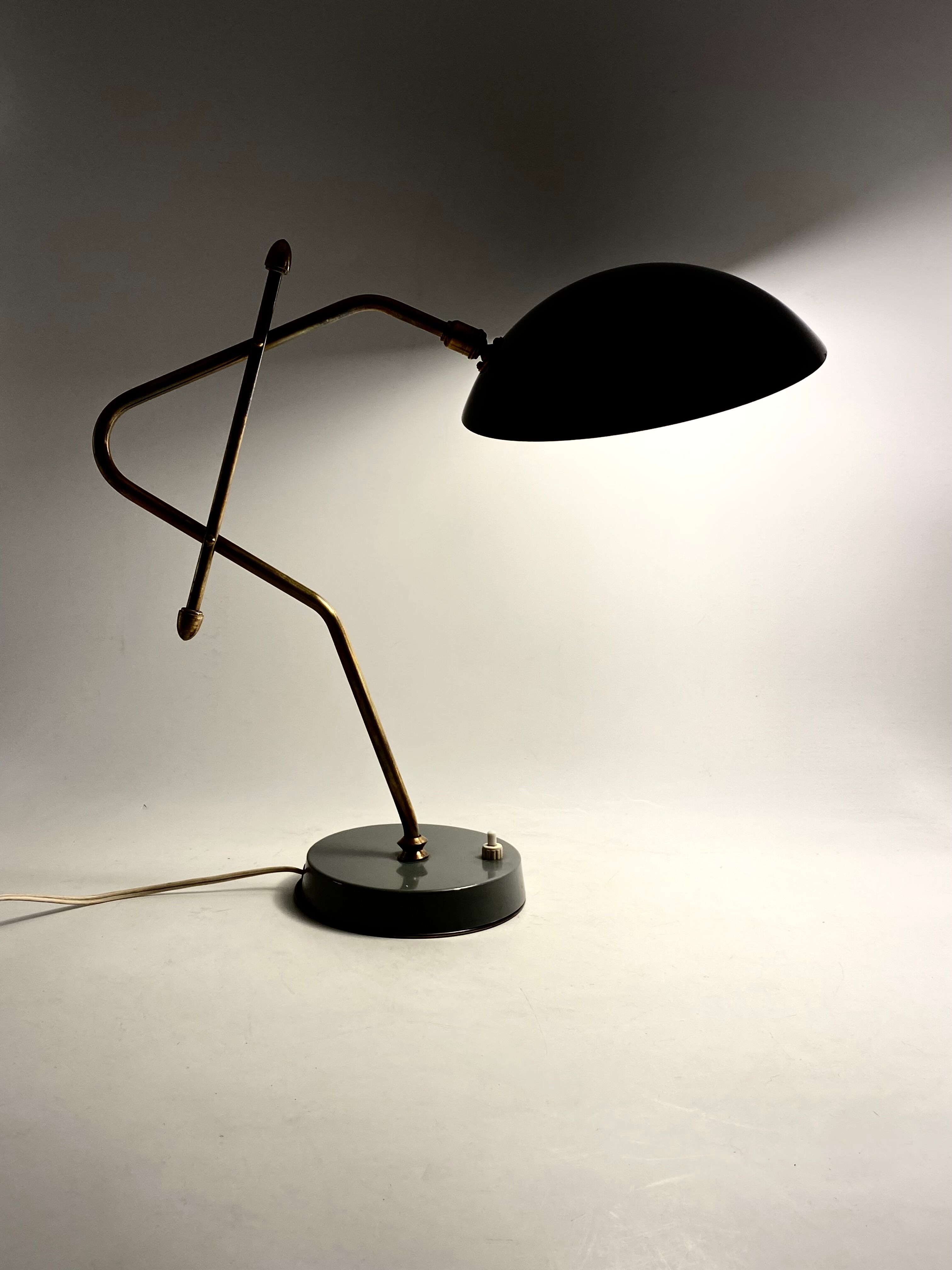 Light blue table lamp, France 1960s