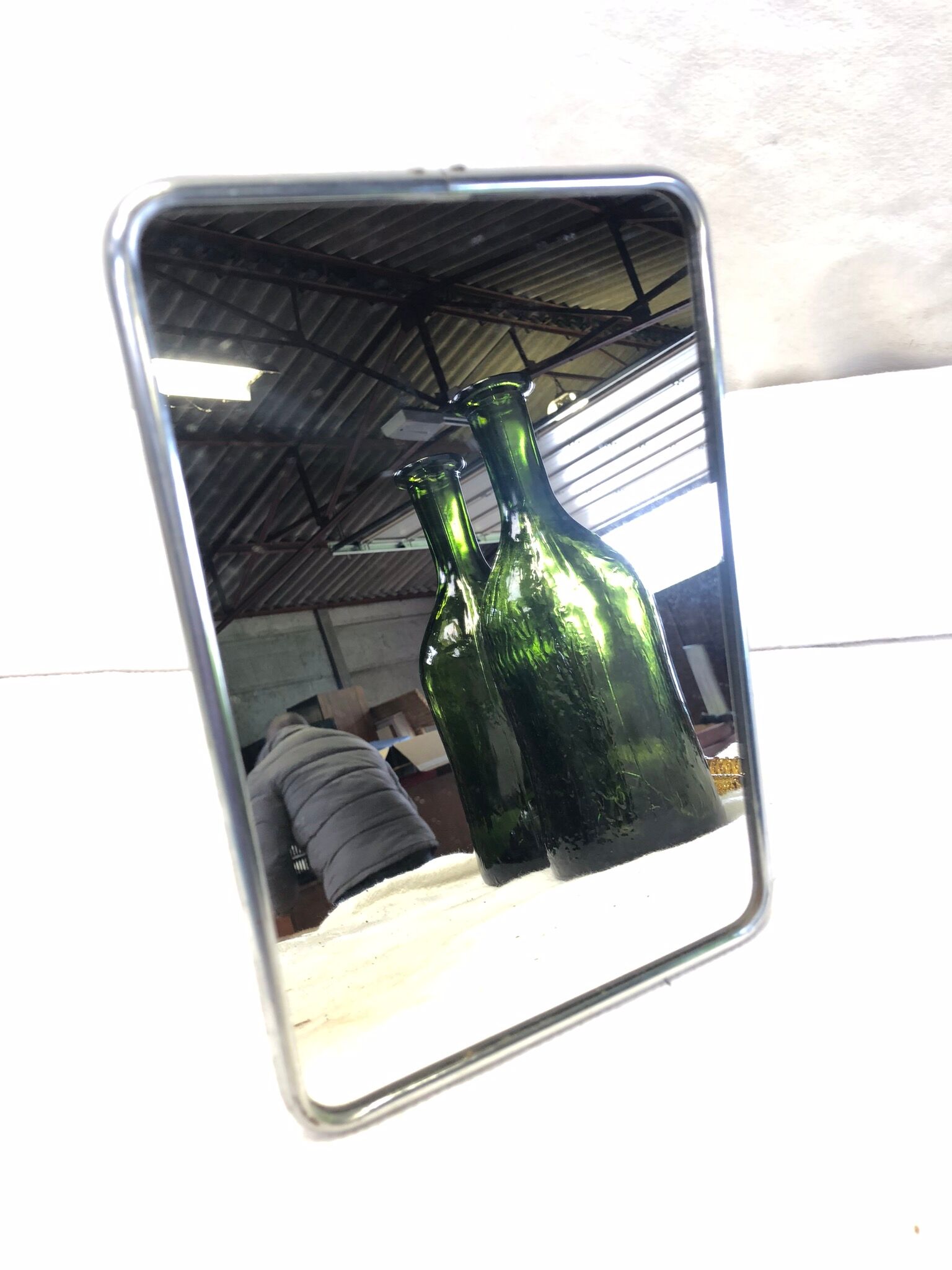 Vintage barber mirror 15x21cm