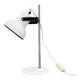 Mid-century White Metal Table Lamp, Czechoslovakia