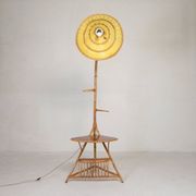 Lampe sur pied en bambou, années 1950