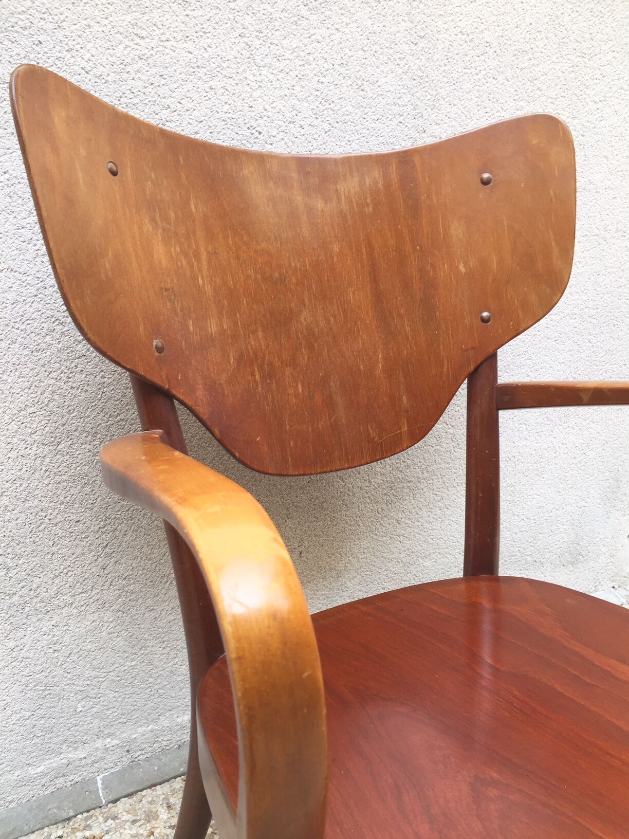 Fritz Hansens beech armchair