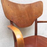 Fritz Hansens beech armchair