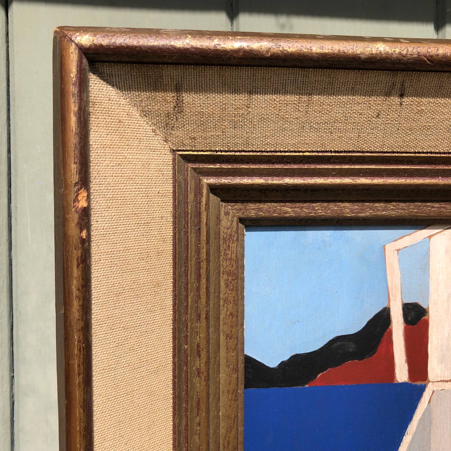 Abstract painting on panel