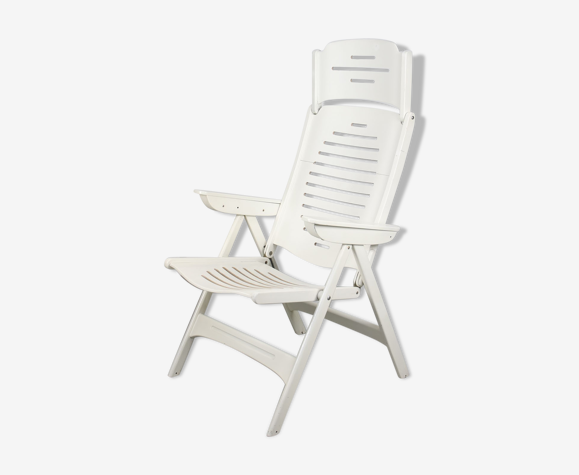 Fauteuil pliant danois vintage avec 5 positions