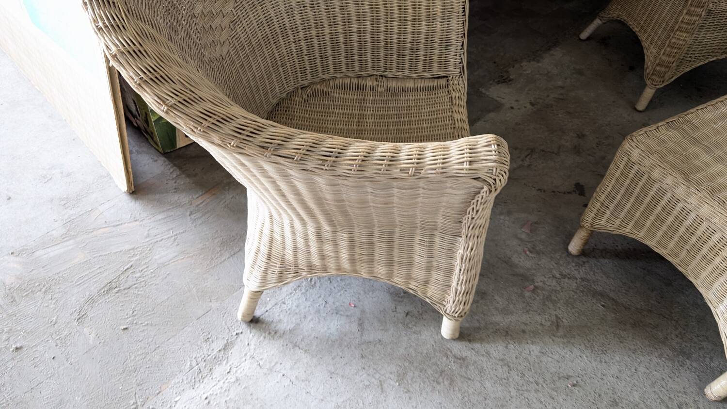Vintage rattan lounge