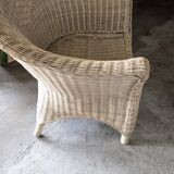 Vintage rattan lounge