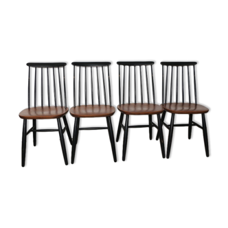 4 chairs fanette by Ilmari Tapiovaara