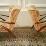 Pair of Chair Zig Zag vintage 50 60 year